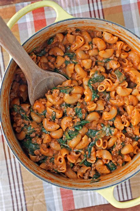 One-Pot Beefy Creamy Tomato Pasta - Emily Bites