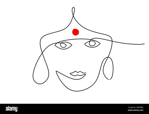 One continuous single line hand drawn of india woman for india independence day isolated on ...