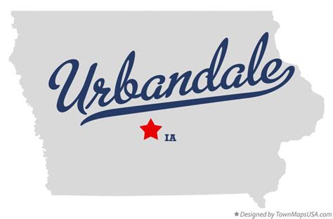 Map of Urbandale, IA, Iowa