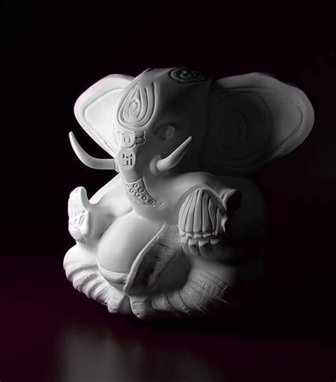 Ganesha Sculpture 3d Model