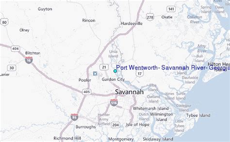 Port Wentworth, Savannah River, Georgia Tide Station Location Guide