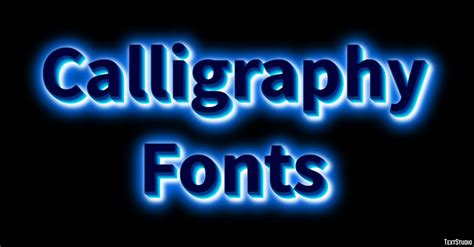 Calligraphy Fonts Text Effect and Logo Design Font