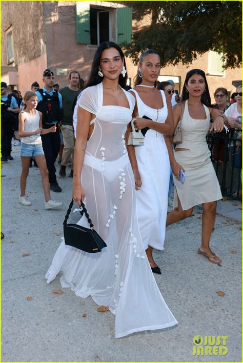 Dua Lipa Stuns in Sheer Dress at Friend Simon Porte Jacquemus' Wedding ...