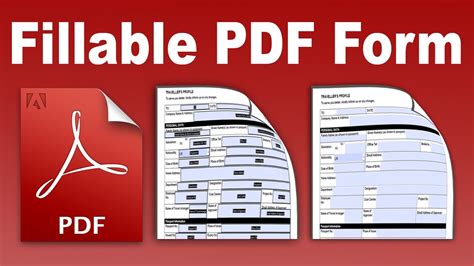 Fillable PDF- Convert and create an existing form into a fillable PDF ...