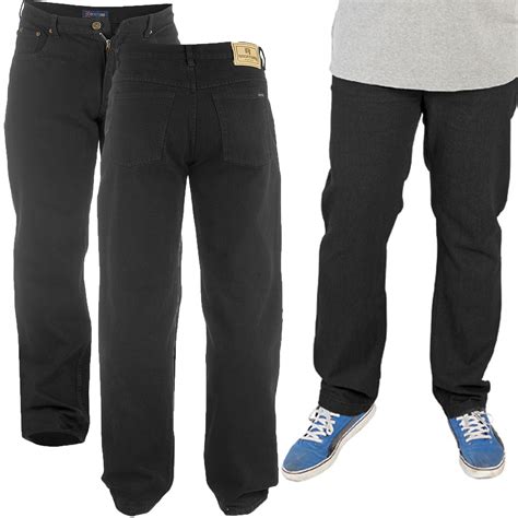 Duke Rockford Big Tall King Size Mens Carlos Stretch Fit Jeans Black Denim Pants | eBay