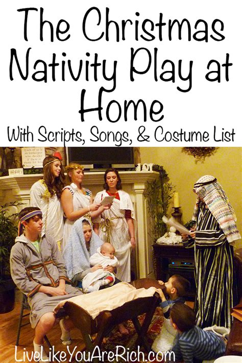 How To Put on a Christmas Nativity Play at Home With Script and Costume ...