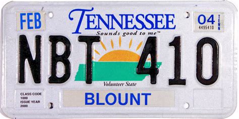 2004 Tennessee License Plate | Brandywine General Store