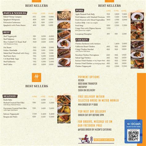 Food Order by Hizon’s Catering is back with a new menu! | Hizon's Catering