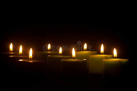 Candles in the dark stock image. Image of peace, relaxation - 27807893