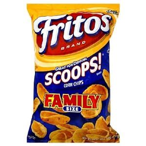 Amazon.com: Fritos Scoops Family Size Corn Chips 22 Oz (Pack of 6)