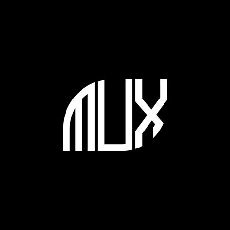 MUX letter logo design on black background. MUX creative initials ...