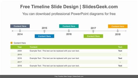 Simple Table Timeline | Free PowerPoint & Google Slides Templates