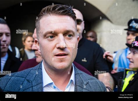 London, UK. 27th Sep, 2018. Tommy Robinson, real name Stephen Yaxley-Lennon at the Old Bailey ...