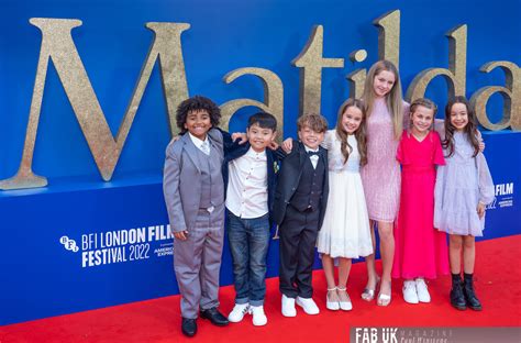 Roald Dahl’s Matilda the Musical Cast attends the Red carpet at the BFI London Film Festival 2022