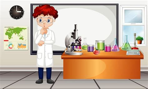 Chemistry Laboratory Cartoon