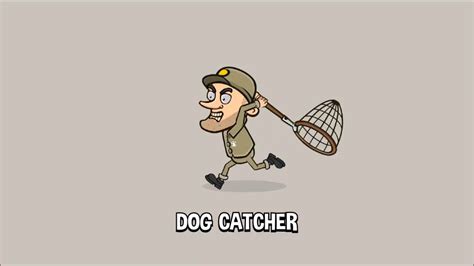 Animated dog catcher 2D game asset - YouTube