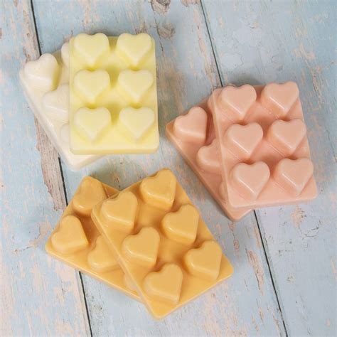 WAX MELTS HEARTS 6 ASSORTED : Lesser & Pavey