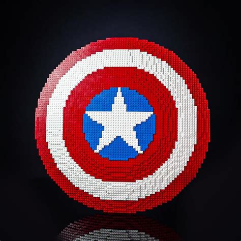 Awesome LEGO Captain America Shield Available From Bricker Builds ...