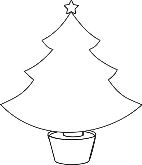 Christmas Tree Outline Printable