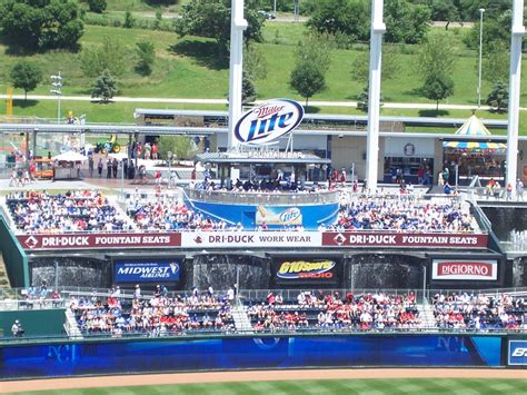 Dri Duck Fountain Seats | Kauffman Stadium, Kansas City | Pinterest | Kauffman stadium