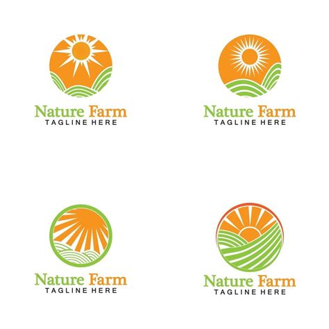 Nature Farm and farming vector logo 2499274 Vector Art at Vecteezy