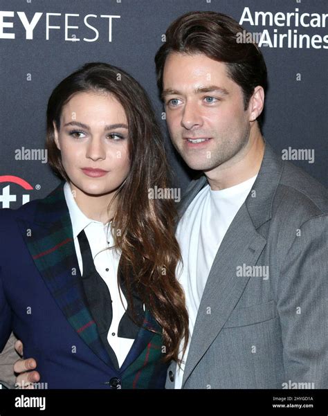 Sophie skelton richard rankin attending paleyfest ny hi-res stock ...