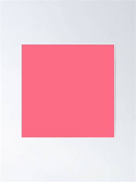 "Watermelon Pink Simple Solid Designer Color All Over Color" Poster by ...