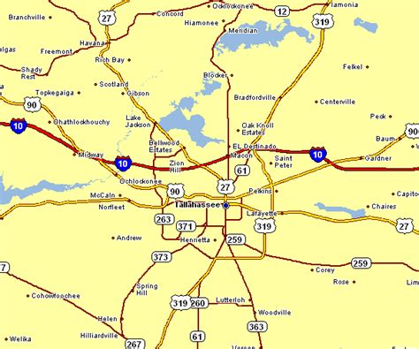 Area Map of Tallahassee