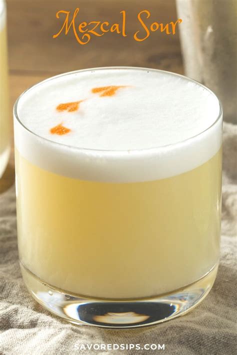 Smoky Mezcal Sour | Recipe | Mezcal cocktails, Mezcal, Sour foods