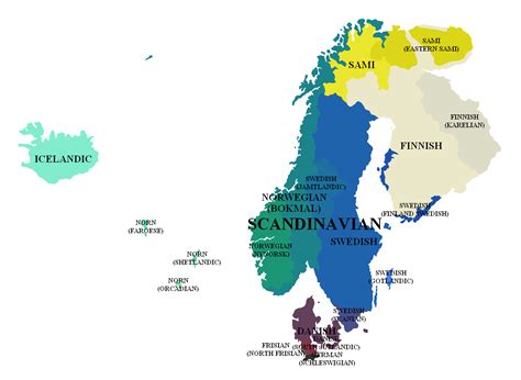Alternate united Scandinavia language map (European part) : r/imaginarymaps