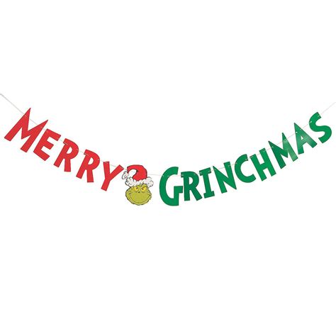 Printable Grinch Banner