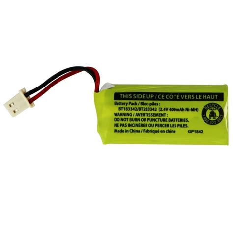 Replacement 400mAh Battery for AT&T Cordless Telephone Sets (BT183342/BT283342) (Refurbished ...