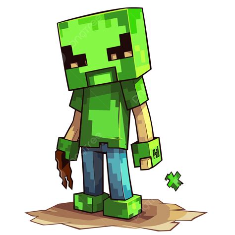 Minecraft Creeper Vector, Sticker Clipart Minecraft Creeper Character ...