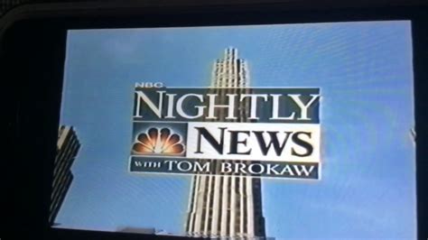 NBC Nightly news intro 2003 - YouTube