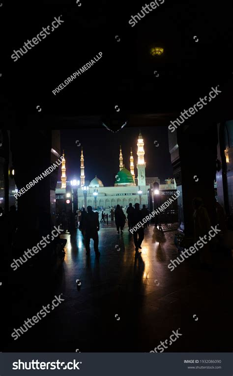 Beautiful Night Shot Masjid Al Nabawi Stock Photo 1932086090 | Shutterstock