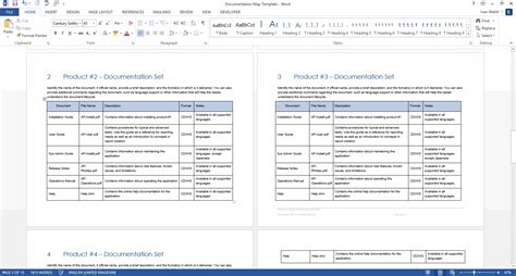 Product Document Map Template (MS Word) – Templates, Forms, Checklists ...