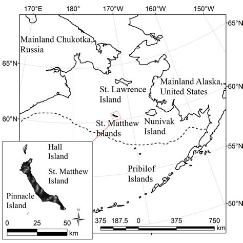 St. Matthew Islands group and geographic vicinity. St. Matthew Island... | Download Scientific ...