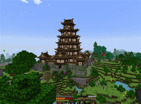 Japanese Temple restoration! Ruins (spawned in the world) linked in the comments. : r/Minecraft