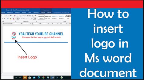 How to Insert Logo in Word Document: Inserting a logo in Microsoft Word ...