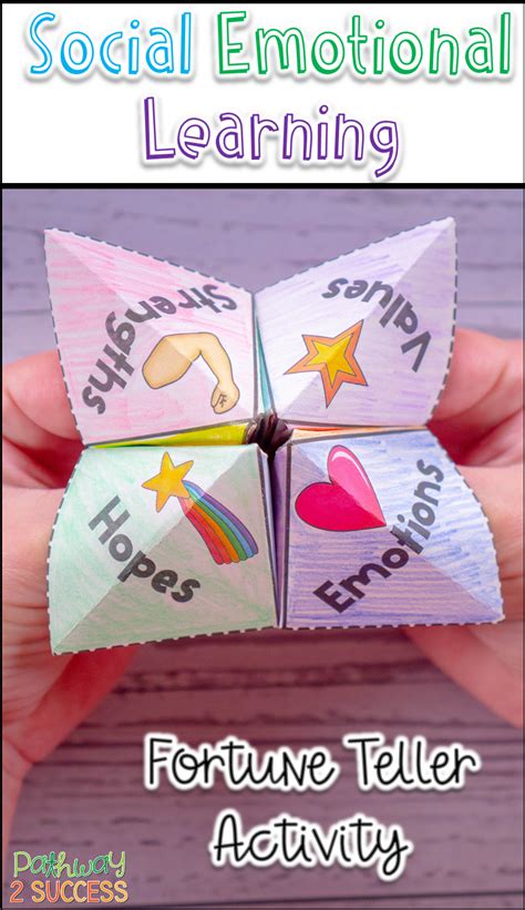 Self-Awareness Skills Fortune Teller | Social Emotional Learning Lesson & Craft | Social ...