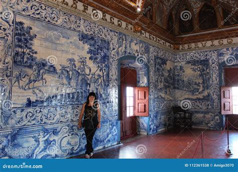 Sintra, Portugal at National Palace. Interior Inside. Editorial Stock Photo - Image of building ...