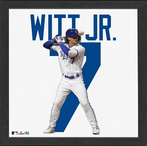 Bobby Witt Jr Kansas Cty Royals Jersey IMPACT Frame