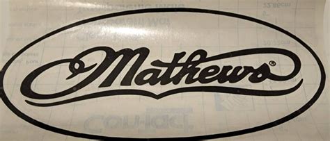 Mathews Logo Decal - Etsy