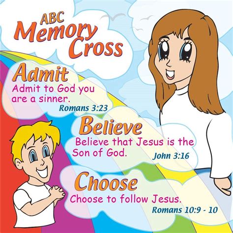 ABC Plan of Salvation for Kids - 24 cards per pack. Size: 3 3/8 x 3 3/8