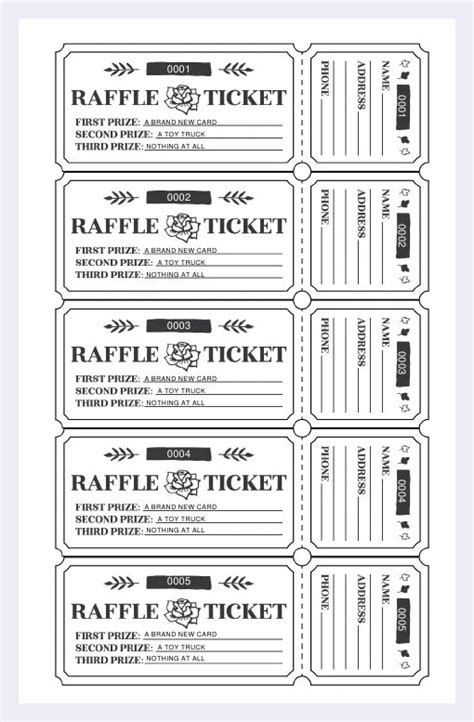 25+ Raffle Ticket Templates Printable (Free /Paid) - 2024
