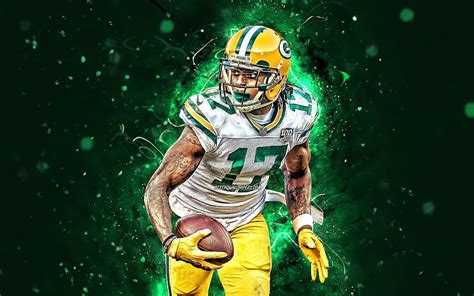 Davante Adams wide receiver, Green Bay Packers, american football, NFL, Davante Lavell Adams, HD ...