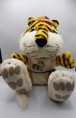 11" VINTAGE 1986 AUBIE AUBURN UNIVERSITY TIGER MASCOT STUFFED ANIMAL PLUSH TOY | eBay