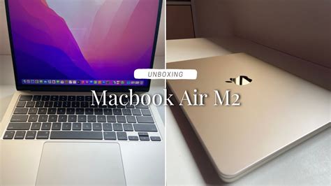 MacBook Air M2 Starlight unboxing - YouTube