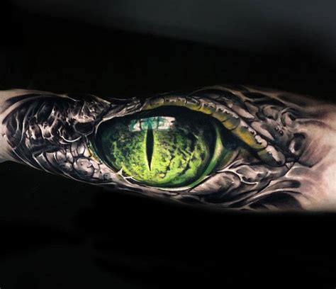 Aligator Eye tattoo by Vainius Anomaly | Photo 25443