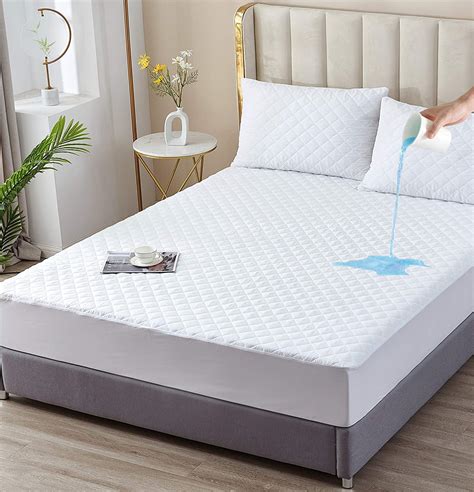 ELIF King Size Mattress Protector, Waterproof, Quilted, Deep Pocket, Soft&Comfortable ...